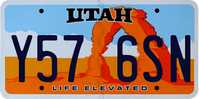 UT license plate Y576SN