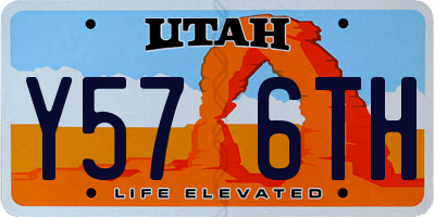 UT license plate Y576TH