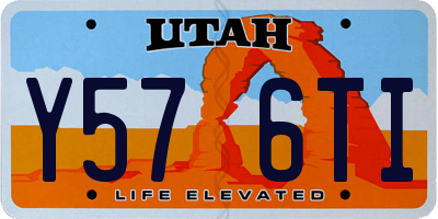 UT license plate Y576TI
