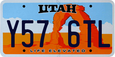 UT license plate Y576TL