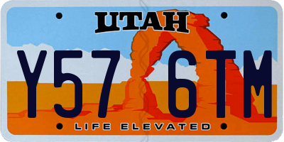 UT license plate Y576TM