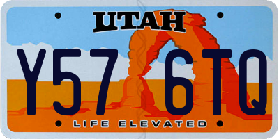 UT license plate Y576TQ