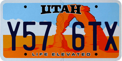 UT license plate Y576TX
