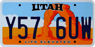 UT license plate Y576UW
