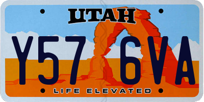 UT license plate Y576VA