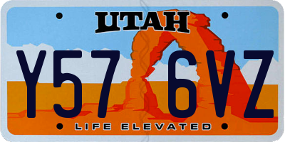 UT license plate Y576VZ