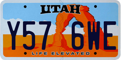 UT license plate Y576WE