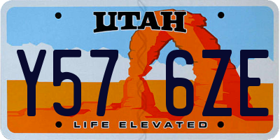 UT license plate Y576ZE