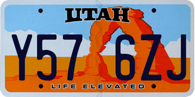 UT license plate Y576ZJ