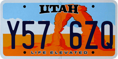 UT license plate Y576ZQ