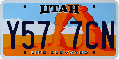 UT license plate Y577CN
