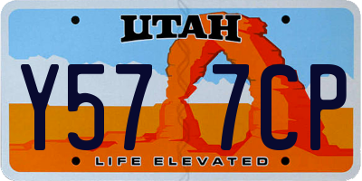 UT license plate Y577CP