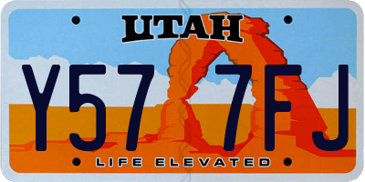 UT license plate Y577FJ