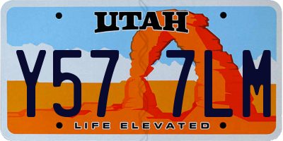 UT license plate Y577LM
