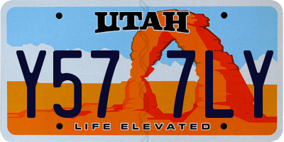 UT license plate Y577LY