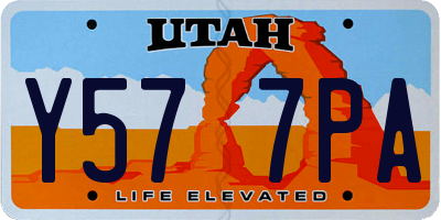 UT license plate Y577PA