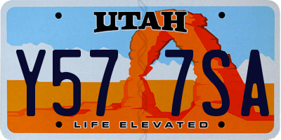 UT license plate Y577SA