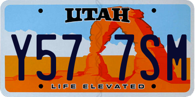 UT license plate Y577SM