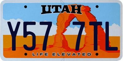 UT license plate Y577TL