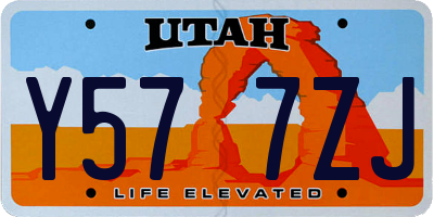 UT license plate Y577ZJ