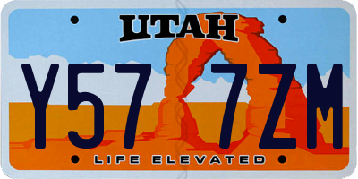 UT license plate Y577ZM