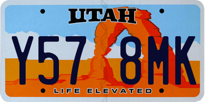 UT license plate Y578MK