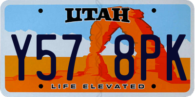 UT license plate Y578PK