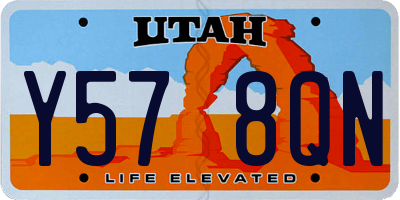 UT license plate Y578QN