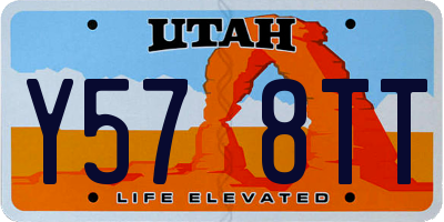 UT license plate Y578TT
