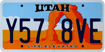 UT license plate Y578VE