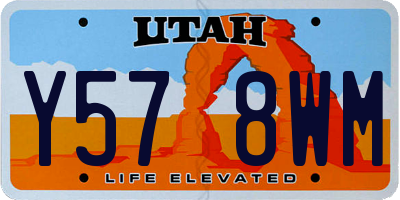 UT license plate Y578WM
