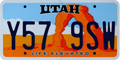 UT license plate Y579SW