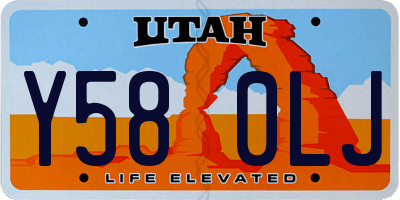 UT license plate Y580LJ