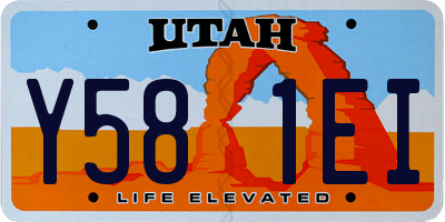 UT license plate Y581EI
