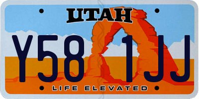UT license plate Y581JJ