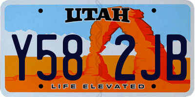 UT license plate Y582JB