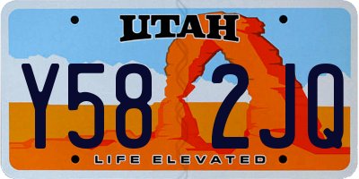 UT license plate Y582JQ