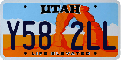 UT license plate Y582LL