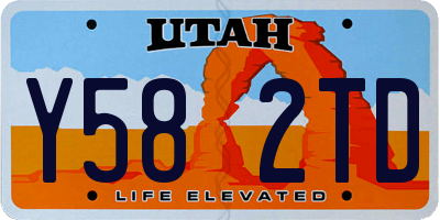 UT license plate Y582TD