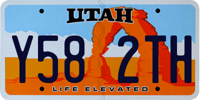 UT license plate Y582TH