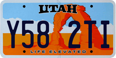 UT license plate Y582TI