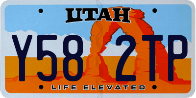 UT license plate Y582TP