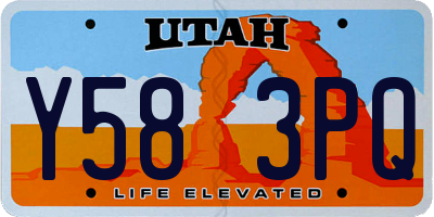 UT license plate Y583PQ