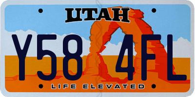 UT license plate Y584FL