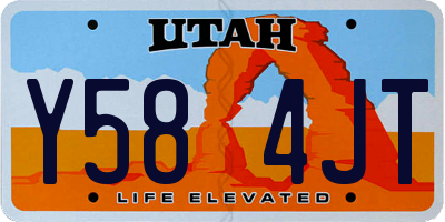 UT license plate Y584JT