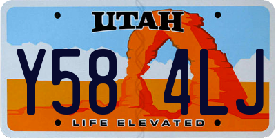 UT license plate Y584LJ