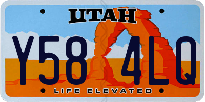 UT license plate Y584LQ