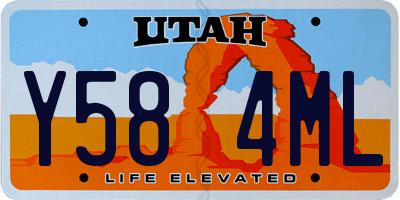 UT license plate Y584ML
