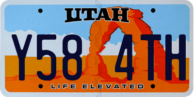 UT license plate Y584TH