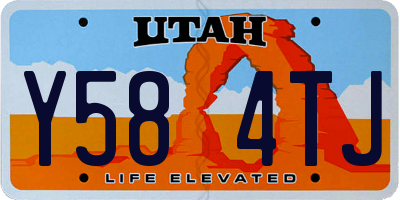UT license plate Y584TJ